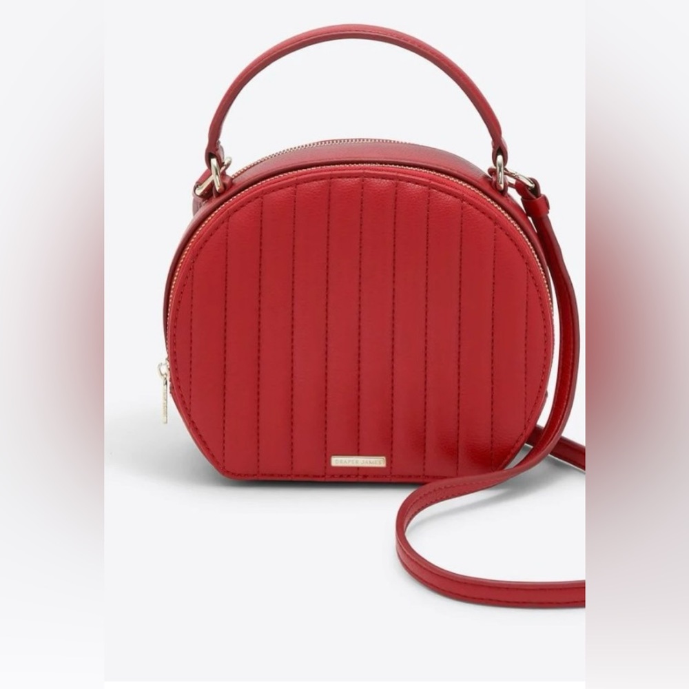 Draper James top handle quilted Train Case/Bag